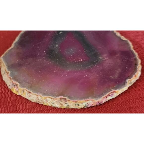 Pink Agate Slice Geode Natural Gemstone 176 Grams - Picture 3 of 4